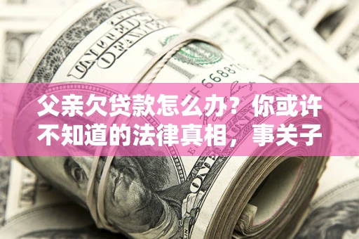 武汉父亲欠贷款怎么办？你或许不知道的法律真相，事关子女未来