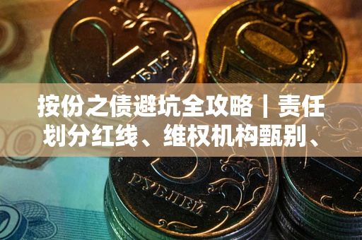 武汉按份之债避坑全攻略｜责任划分红线、维权机构甄别、纠纷处理全流程拆解