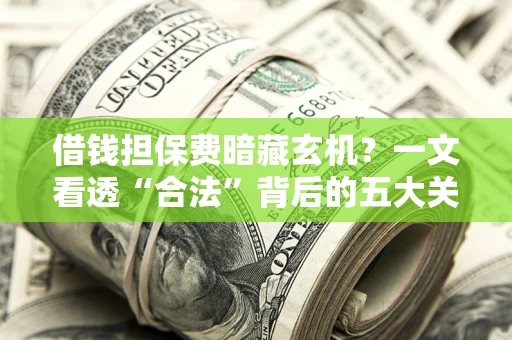 武汉借钱担保费暗藏玄机？一文看透“合法”背后的五大关键陷阱