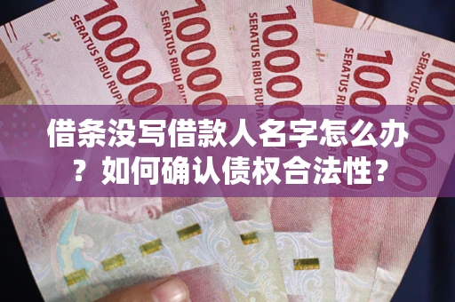 武汉借条没写借款人名字怎么办？如何确认债权合法性？