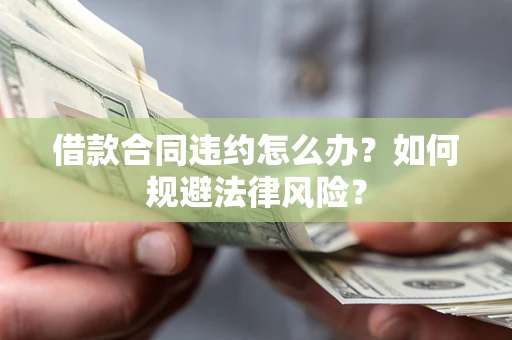 武汉借款合同违约怎么办？如何规避法律风险？