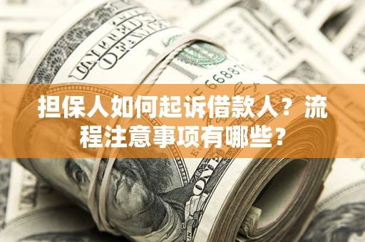 武汉担保人如何起诉借款人？流程注意事项有哪些？