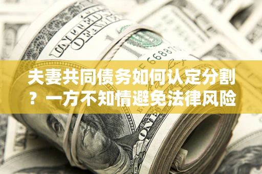 武汉夫妻共同债务如何认定分割？一方不知情避免法律风险必看！