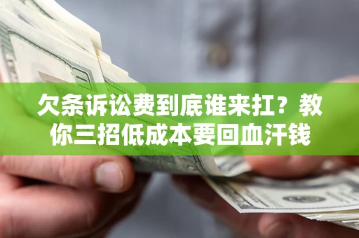 武汉欠条诉讼费到底谁来扛？教你三招低成本要回血汗钱